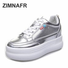 2020 Spring New Women Casual Shoes 8cm Heel Thick Bottomed  Casual Sports Platform Shoes Women Fashion Sneakers