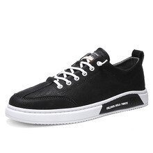 2020 Spring Shoes Korean version Men Sneakers Casual Soft Leather Men Shoes Brand Fashion Male White Shoes *