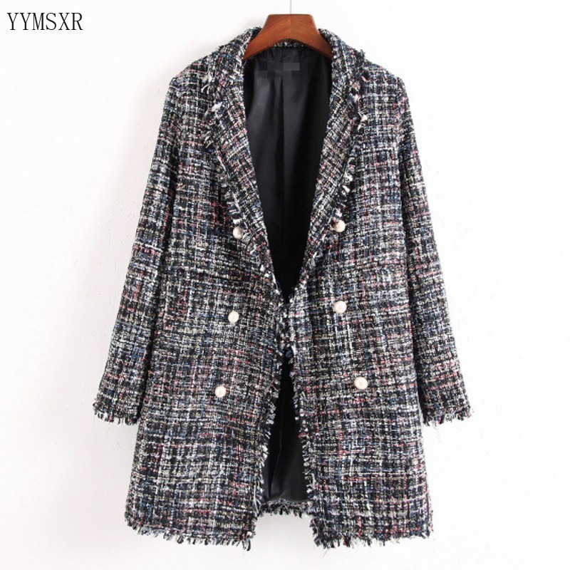 2020 new ladies jacket blazer feminine Casual plus size long ladies suit Stylish elegant woolen coat High quality tops