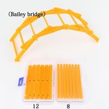 20Pcs/Set DIY Model Toy Arch Bailey Bridge Model Building Blocks Educational Kids Toy Gift IY Crafts Easy to Assembly