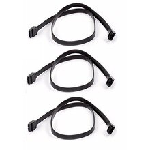 24inch SATA 3.0 III SATA3 SATAiii 6GB/s HDD Hard Drive Data Cable Black Cord