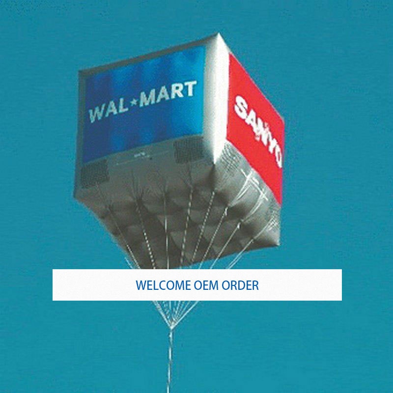2M by 2m customizable Inflatable Square Advertising Helium Balloon