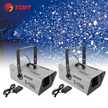 2Pcs 1500W Snow Maker Machine Stage Effect Remote Control for Party DJ Show Xmas