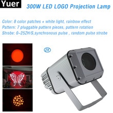 2Pcs/Lot High Power 300w Beam Pattern Strobe 3IN1 LOGO Zoom Projector Effect Light Focus LED DJ Disco Wedding Party Stage Light
