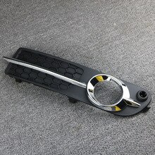 30790919 Front Left Chrome Bumper Fog Light Lamp Foglight Cover Moulding Trim For Volvo S80 V70 2008 2009 2010