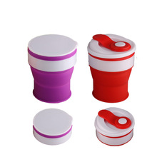 350ml Silicone Folding Water Cup Collapsible Cup Creative Outdoors Hiking Picnic Office Home