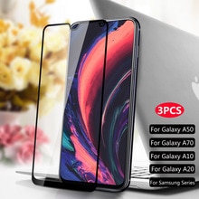 3PCS Tempered Glass For Samsung Galaxy A20 A40 A60 A70 A80 A90 A10 Screen Protective Film For Samsung M10 M20 M30 M40 Glass