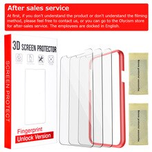 3Pcs Phone Screen Protector For iPhone 11 6.1 Tempered Glass 9H Protective Film For iPhone 11 Pro MAX 5.8 6.5 Screen Protector