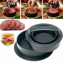 3in1 ABS Hamburger Maker Meat Press Round Shape Non-Stick Chef Cutlets Beef Grill Burger Patty Mold Mould Tool Meatball Clip