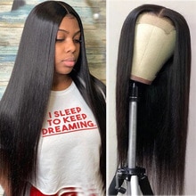 4*4 Lace Closure Human Hair Wigs For Woman Middle Part Human Hair Wigs Perplucked with Baby Hair Brazilian Straight Remy Hair