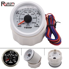 40-120 Celsius Car Water Temperature Gauge 52mm Engine Water Temperature Gauge with backlight water temp Meter boat yacht 9-32V