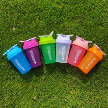 401-500ML Hand Shaker Milk Shake Cup Milkshake Sport With UV Printing Stainless Steel Spring Stirring Ball Water Bottle BPA FREE