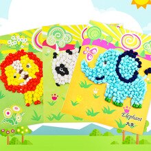 4PC crafts kids children's toys Felt Paper Painting kindergarten Material Funny diy crafts kids toys for girls toys for children