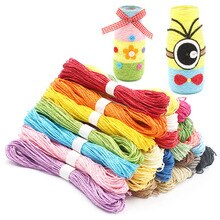 5 Bundles 30Meters 2mm Colorful Paper Rope Handmade DIY Kindergarten Craft Toys String Scrapbook Birthday Party Crafts Supplies