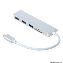 5-in-1 Type-C HUB Aluminiu Alloy USB-C Adapter USB 3.0 Port SD/TF Card Reader For Xiaomi Mi Notebook Air 12.5 13.3" Laptop Case