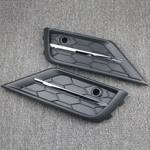 5NG853666 5NG853665 Fog lights Upper Grill Ventilation Grille PDC Sensor Front Bumper Grille For VW Tiguan L 2017 2018 2019