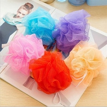 5Pcs/Lot Candy Color Body Wash Bath Ball Large Bath Sponge Bath Flower Mesh Bath Washing Tool Accessory