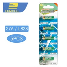 5pcs/lot Alkaline battery 12V 27A Dry Batteries 27AE 27MN A2 L828 for Doorbell, Car alarm, Remote control etc