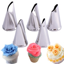 5pcs/set Cake Decorating Tips Set Cream Icing Piping Sugar craft Rose Nozzle Pastry Tools Fondant Decorating Tools