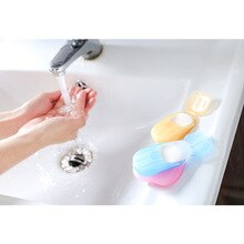 6 Packs Disposable Boxed Soap Paper Sheets Scented Portable Travel Hand Washing QS888