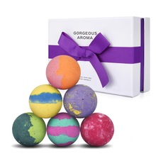 6 pcs Bath Bombs Spa Aromatherapy Essential Oil Take a Bath Bath Gift Set Bomb Ball Soothes the Skin Helps Sleep Stress Reliever