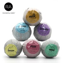 6 pcs Organic Bath Bombs Bubble Bath Salts Ball Essential Oil Handmade SPA Stress Relief Exfoliating Mint Lavender Rose Flavor