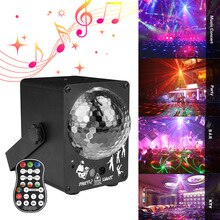 60 Pattern LED Bluetooth Music Speaker Disco Light with  Prom Laser Party Light DJ Stage Light Laser Projection Lamp
