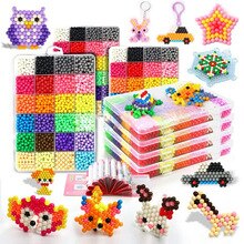 6000pcs DIY Water Magic Beads Toys for Children Animation Molds Hand Making Puzzle Kids Educational Toys Boys Girls Spell Beans
