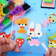 6000pcs Kids Jigsaw Puzzle Water Bead Animal Molds Accessories Magic Bead 3D Puzzle Educational Toys DIY Children Magic Beads