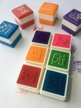 6pc/set Kindergarten Teachers reward Stamper Sticker DIY English Words kids Toys Children School Motivation Praise Reward Stamps