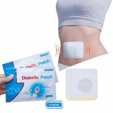 6pcs/1 Set Diabetes Patch Diabetic Patch Control Blood Sugar Plaster Natural Herbs Reduce High Blood Sugar Sticker Repair Patch