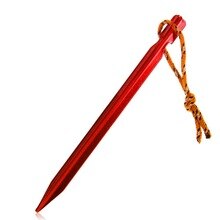 6pcs 18cm 700I Aluminium Alloy Tent Peg Nail Stake with Rope Camping Equipment Outdoor Beach