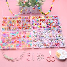 700pcsDiy Beads Girls Toys Creativity Needlework Kids Crafts Children's Bracelets Handmade Jewelry Fashion ForGirl ChristmasGift