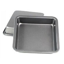 8 inch square baking pan Tray Oven Steel Trays Forms Pan Cookie Cake Pan Mold microwave dish baguette baking tray