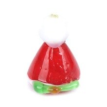 8Seasons Fashion DIY Gifts Lampwork Glass Christmas Beads Bell Red Jewelry Women Girls DIY Accessories About 18mm x 16mm, 5 PCs