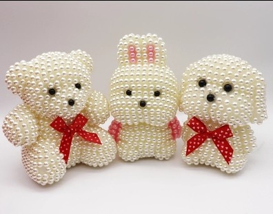 8mm in diameter high brightness ABS imitation pearl for foam bear decorative accessories colorflu beads DIY handmade materials