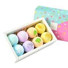 8pcs Essential Deep Bath Salt Ball Skin Body Exfoliating Handmade Natural Bath Bomb Organic Moisturizing Bubble Bath Salt Ball