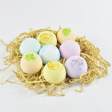 8pcs Salt Bath Ball Natural Spa Essential Exfoliating Moisturizing Oil Dried Handmade Flower Body Cleaner Sea Salt Fragrant