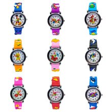 9 different style anime Children's Watches 3d Car animal Watch Casual Boys Sport Quartz Watches Kids Wristwatch Girls Clock