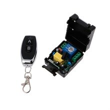 AC 220V 10A 1CH RF 433MHz Wireless Remote Control Switch Receiver Module + Transmitter Kit For Intelligent Home