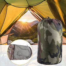 Adult sleeping bag camping camping lunch break warm four seasons camouflage wear-resistant durable sleeping bag