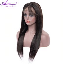 Alidoremi Brazilian Straight Hair 13*4 Lace Front Human Hair Wigs 130% Density 8-26inch Wigs non Remy Hair