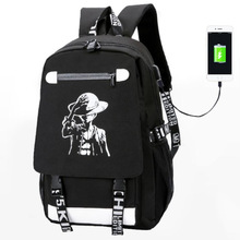 Anti thief USB Charging Street Rock Backpack Men Women Punk Backpack Teenager Girls Boys School Bags Hip Hop Daily Backpacks