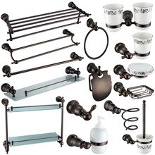 Antique Bronze Brass Towel Paper Holder Bathroom Towel Rack Bathroom Accessories Wall Mounted Faucet Bathroom Hardware Set.