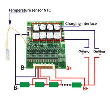 BMS 13S 60A 48V 18650 Li-ion Lithium Battery Pack Protection Equalizer Board With Balance For BMS Electric Vehicles With NTC