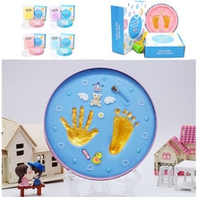 Baby Non-Toxic Newborn Hand And Foot Print Imprint Kit Souvenirs Casting Parent-child Hand Inkpad Water Mark Infant Toys For Kid