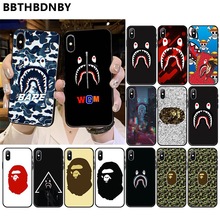 Bape For 11 pro max coque Soft black Lite Phone Case Bags for iPhone 11 pro XS MAX 8 7 6 6S Plus X 5 5S SE XR case