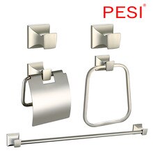 Bathroom Accessories Bath Rod Towel Ring Rack Bar Toilet Paper Tissue Holder Shelf  Hardware Set Robe Coat Hook,Champagne Gold.