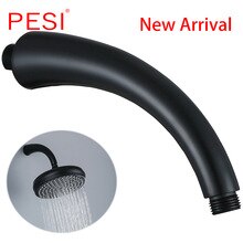 Bathroom Brass Wall Mounted Shower Arm Universal Showering Component Round Bathroom Shower Pole Pipe for Bathroom Hardware Set.