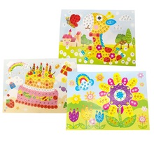 Besegad 3 Set Children Kid Drawing DIY Gif Rhinestone Painting Sticker Mosaic Puzzle Toys Art Craft Educational Toy Random Style